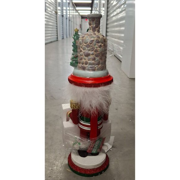 Kurt Adler Hollywood Nutcracker Santa Figurine  Glitter  Christmas Scene Topper - Picture 5 of 7